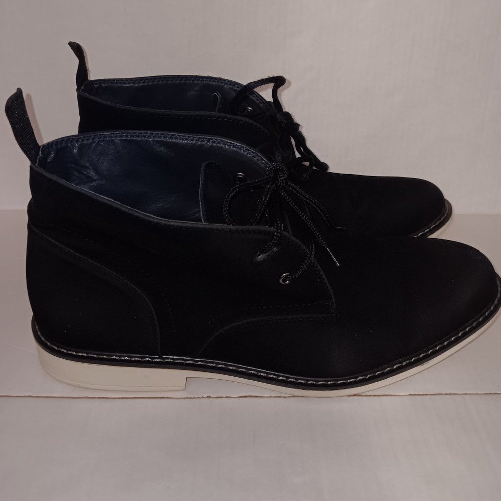 HAWKE & CO MOJAVE MEMORY FORM MEN'S LACE UP CHELSEA CHUKKA BOOTS - Picture 4 of 9